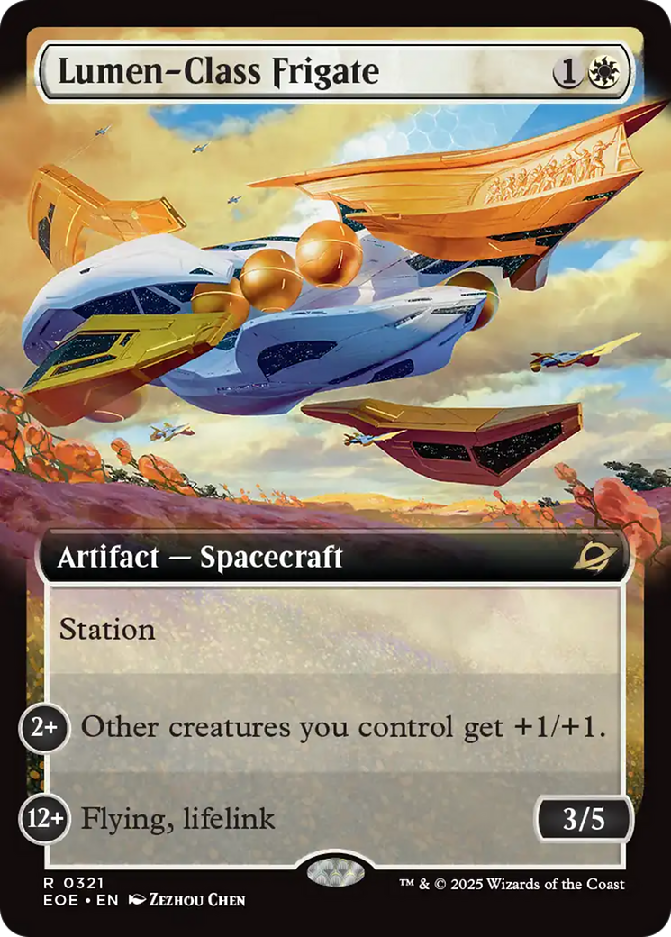 Lumen-Class Frigate (Extended Art) [Edge of Eternities] | Cards and Coasters CA