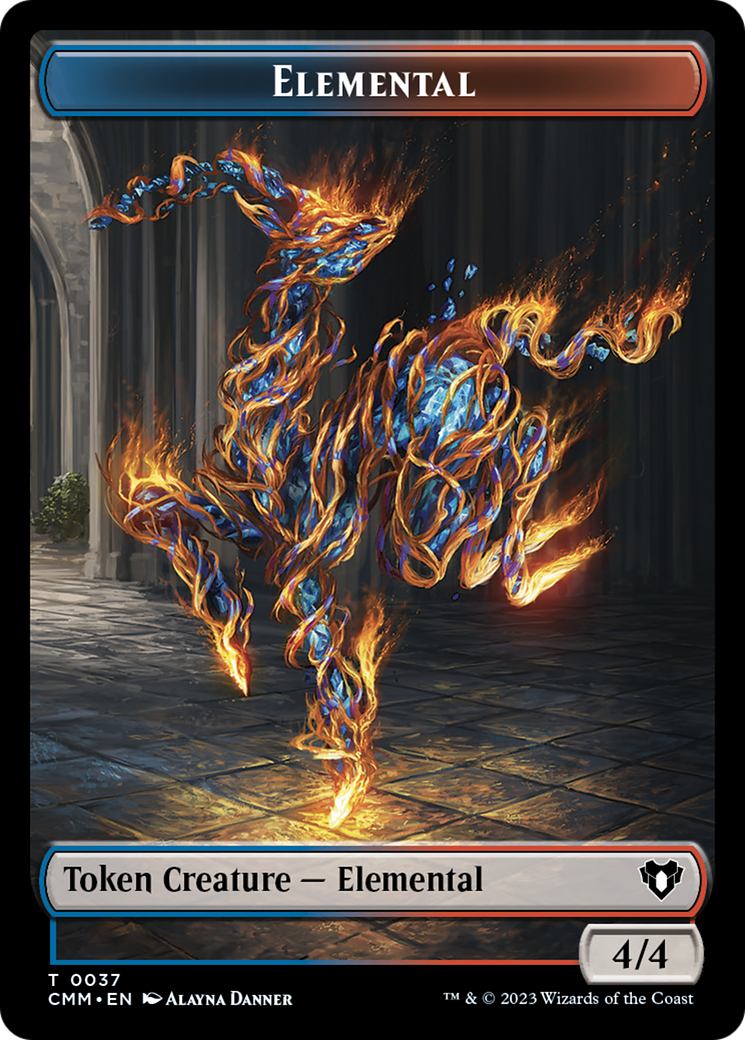 Elemental Token (37) [Commander Masters Tokens] | Cards and Coasters CA