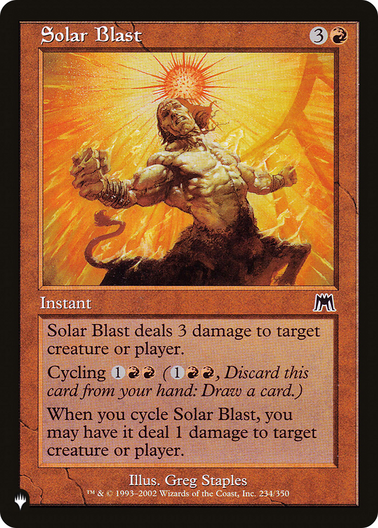 Solar Blast [The List] | Cards and Coasters CA