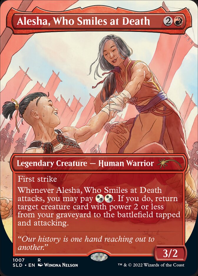 Alesha, Who Smiles at Death [Secret Lair Drop Series] | Cards and Coasters CA