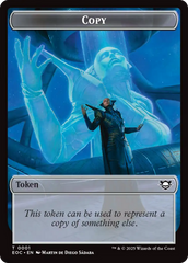Copy // Clue Double-Sided Token [Edge of Eternities Commander Tokens] | Cards and Coasters CA