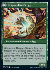 The Dragon-Kami Reborn // Dragon-Kami's Egg [Kamigawa: Neon Dynasty] | Cards and Coasters CA