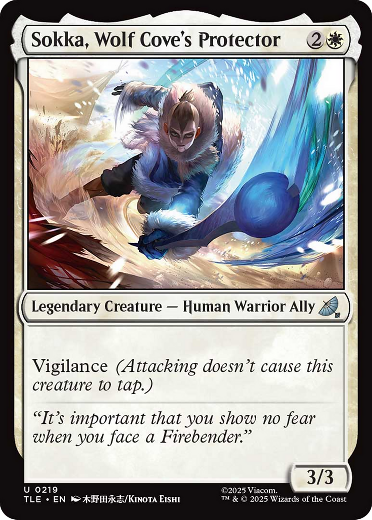 Sokka, Wolf Cove's Protector [Avatar: The Last Airbender: Eternal-Legal] | Cards and Coasters CA