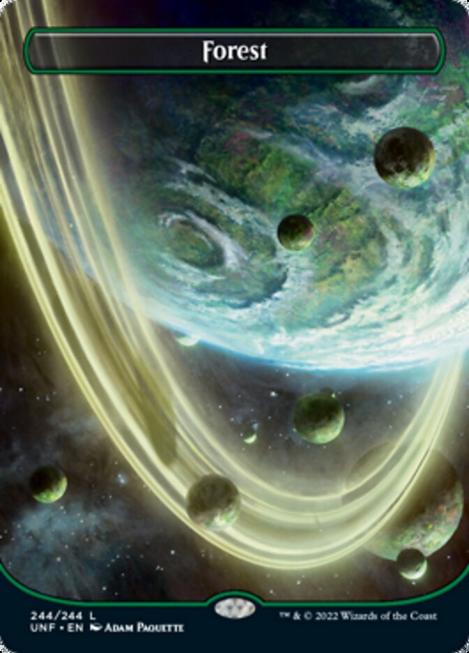 Forest (244) (Orbital Space-ic Land) [Unfinity] | Cards and Coasters CA