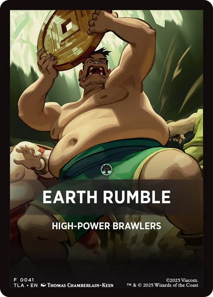 Earth Rumble Theme Card [Avatar: The Last Airbender Tokens] | Cards and Coasters CA