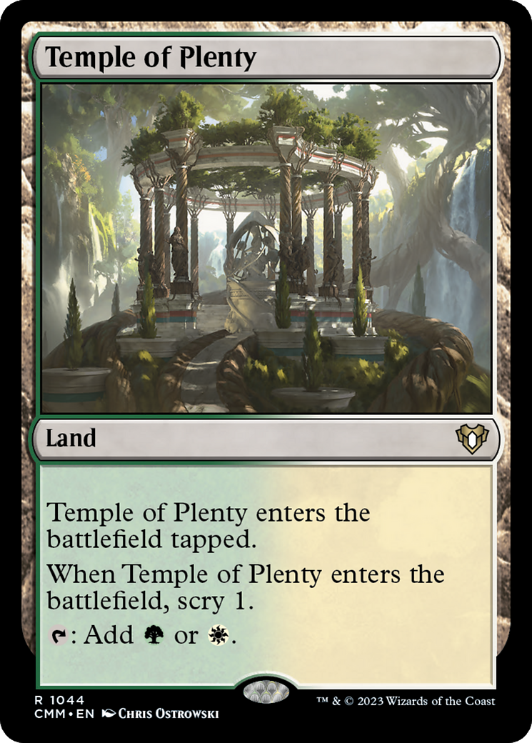 Temple of Plenty [Commander Masters] | Cards and Coasters CA