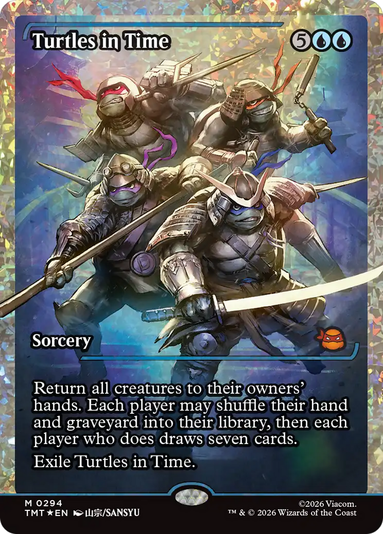 Turtles in Time (Showcase) (Fracture Foil) [Teenage Mutant Ninja Turtles] | Cards and Coasters CA