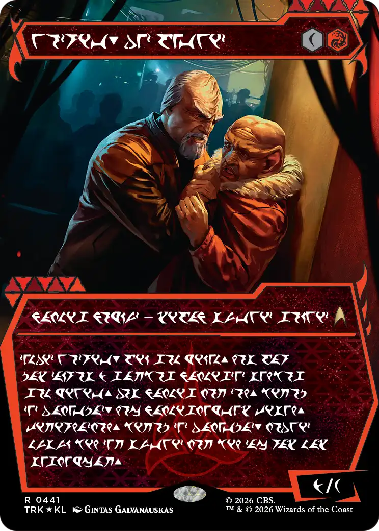 Worf, Intelligence Contractor (Showcase) (Klingon) [Star Trek] | Cards and Coasters CA