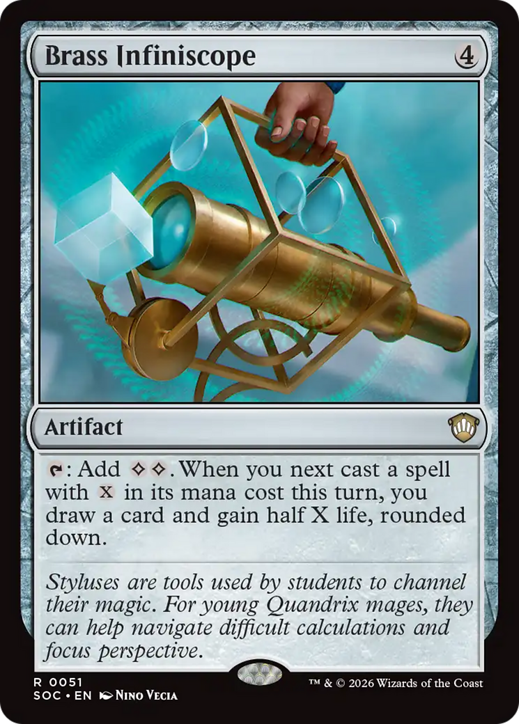 Brass Infiniscope [Secrets of Strixhaven Commander] | Cards and Coasters CA