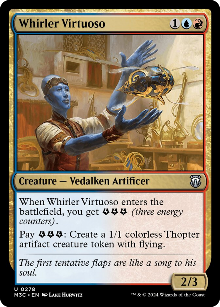 Whirler Virtuoso (Ripple Foil) [Modern Horizons 3 Commander] | Cards and Coasters CA