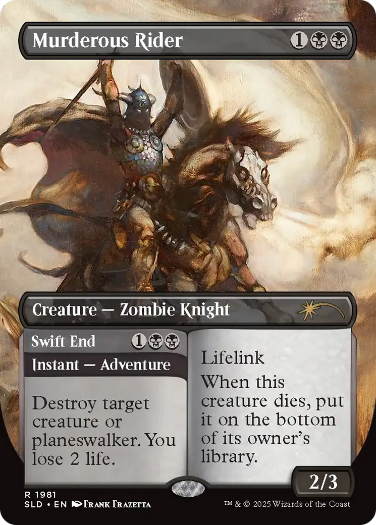 Murderous Rider (1981) (Rainbow Foil) [Secret Lair Drop Series] | Cards and Coasters CA