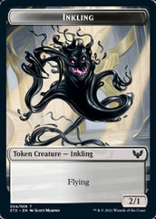 Inkling // Spirit Double-Sided Token [Strixhaven: School of Mages Tokens] | Cards and Coasters CA