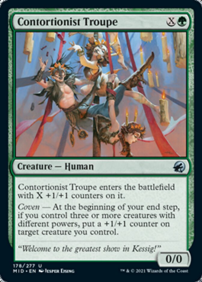 Contortionist Troupe [Innistrad: Midnight Hunt] | Cards and Coasters CA
