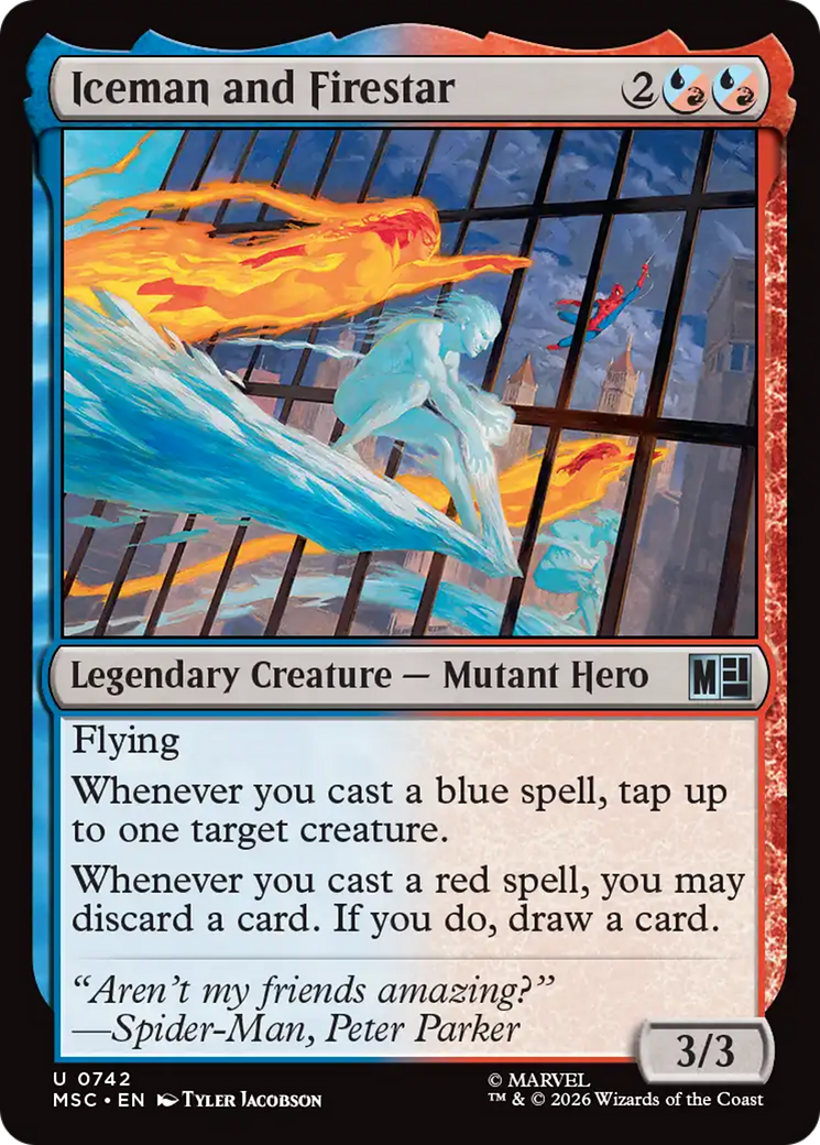 Iceman and Firestar [Marvel Super Heroes] | Cards and Coasters CA