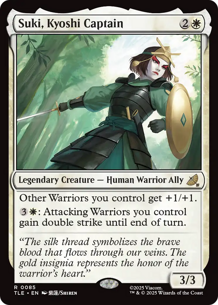 Suki, Kyoshi Captain [Avatar: The Last Airbender: Eternal-Legal] | Cards and Coasters CA