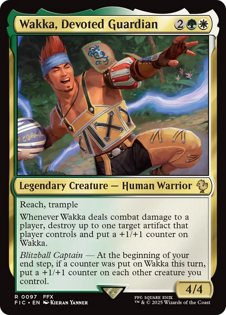 Wakka, Devoted Guardian [FINAL FANTASY Commander] | Cards and Coasters CA