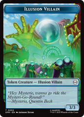 Spider // Illusion Villain Double-Sided Token [Marvel's Spider-Man Tokens] | Cards and Coasters CA