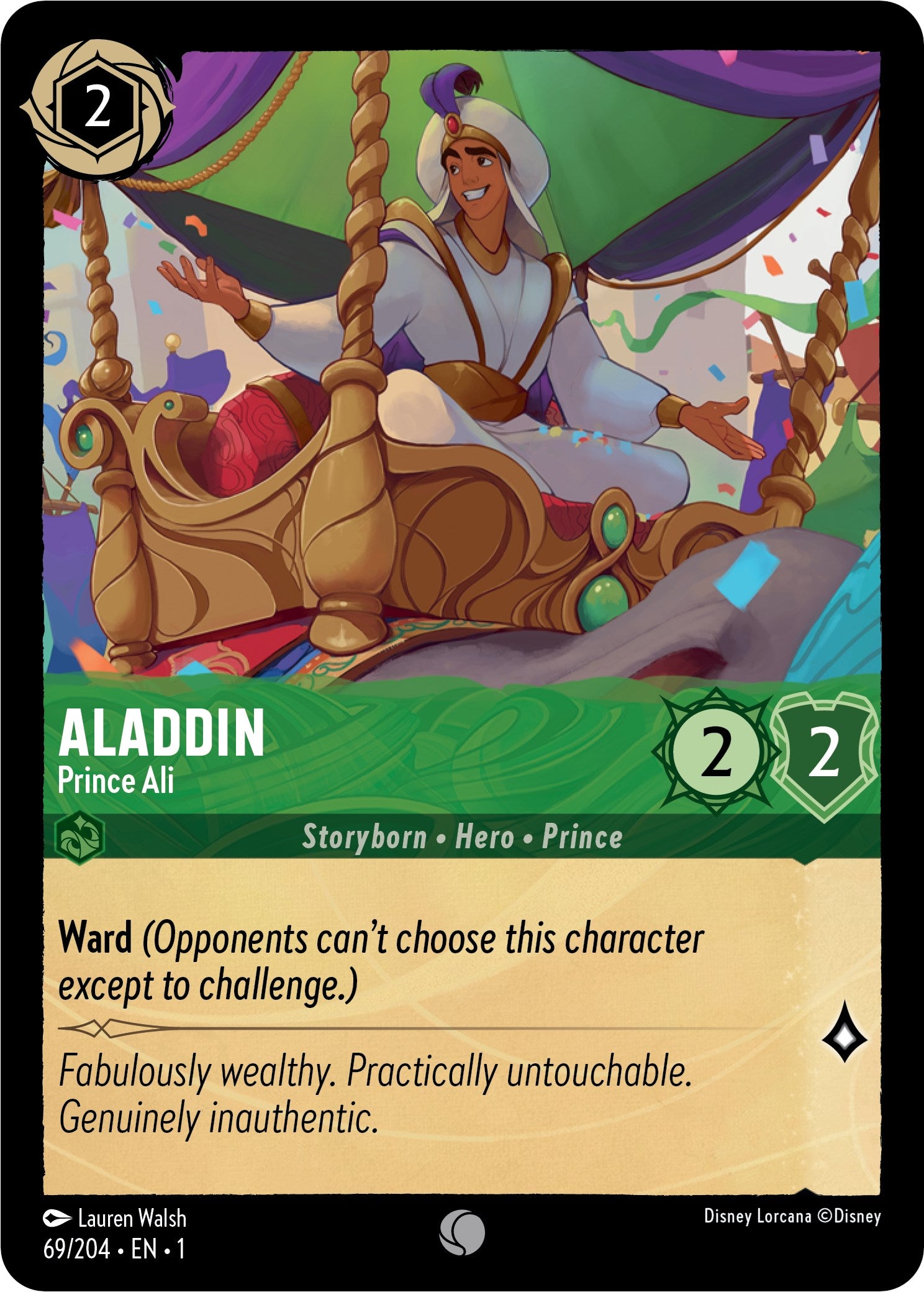 Aladdin - Prince Ali (69/204) [The First Chapter] | Cards and Coasters CA