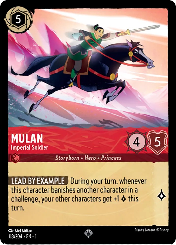 Mulan - Imperial Soldier (118/204) [The First Chapter] | Cards and Coasters CA