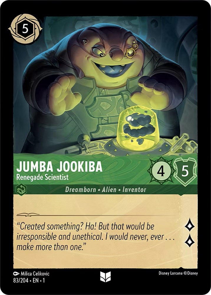 Jumba Jookiba - Renegade Scientist (83/204) [The First Chapter] | Cards and Coasters CA