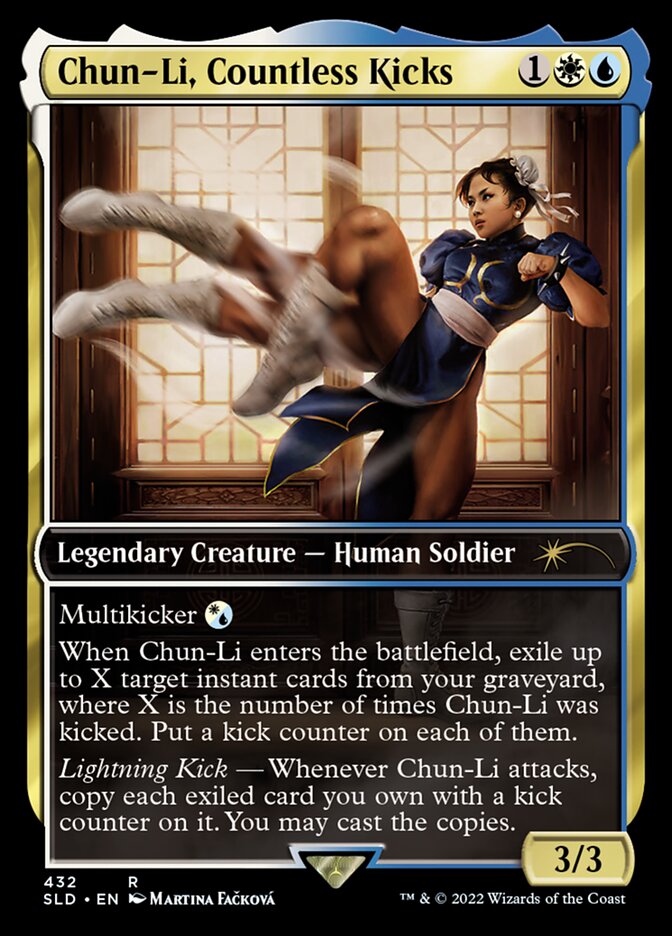 Chun-Li, Countless Kicks [Secret Lair Drop Series] | Cards and Coasters CA