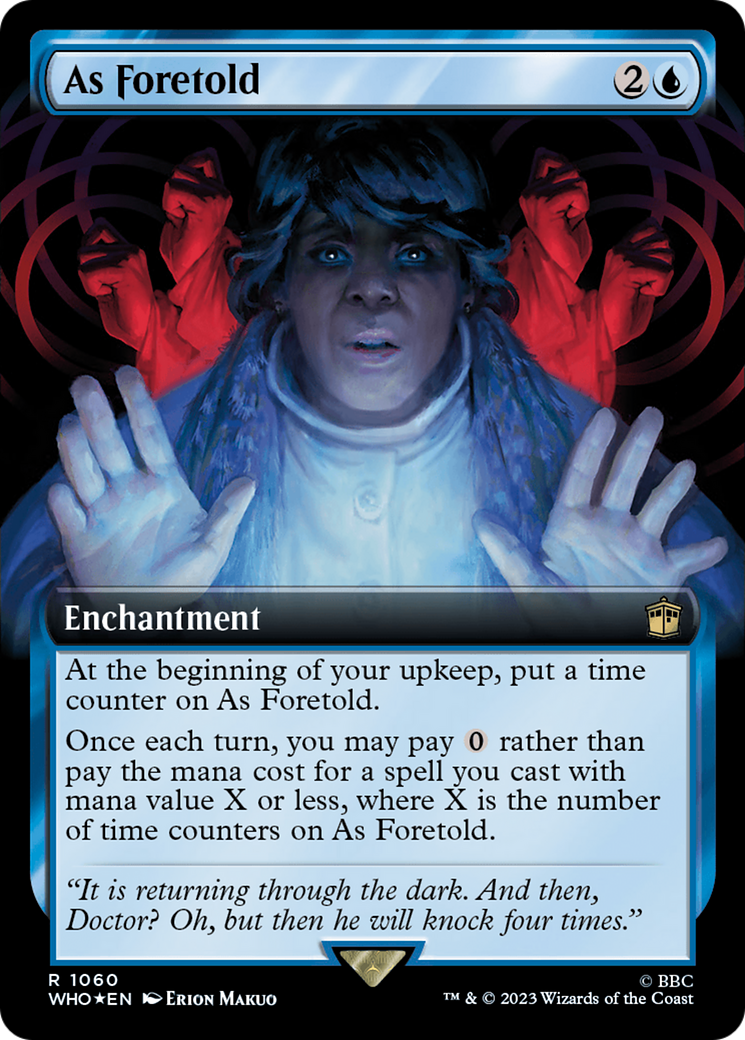 As Foretold (Extended Art) (Surge Foil) [Doctor Who] | Cards and Coasters CA