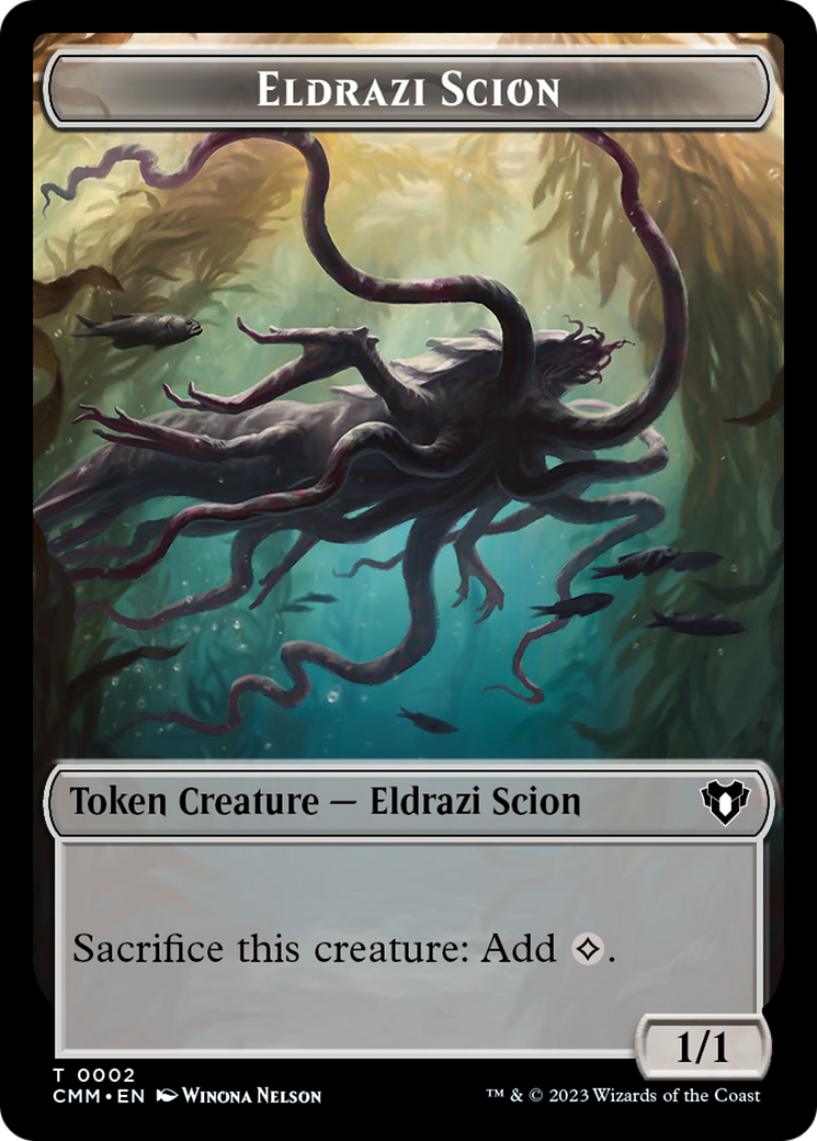 Eldrazi Scion // Drake Double-Sided Token [Commander Masters Tokens] | Cards and Coasters CA