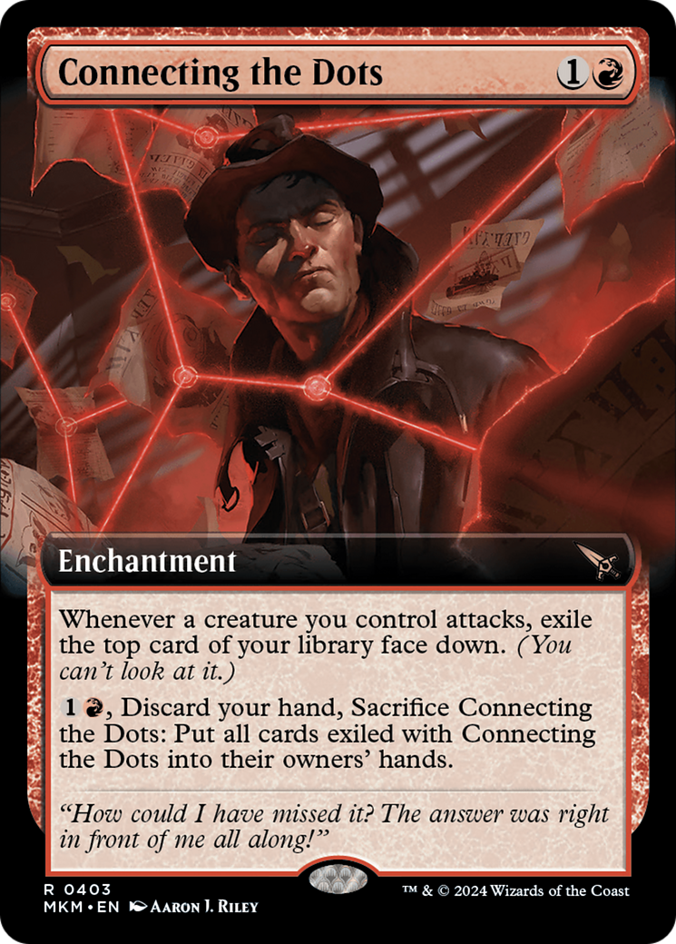 Connecting the Dots (Extended Art) [Murders at Karlov Manor] | Cards and Coasters CA