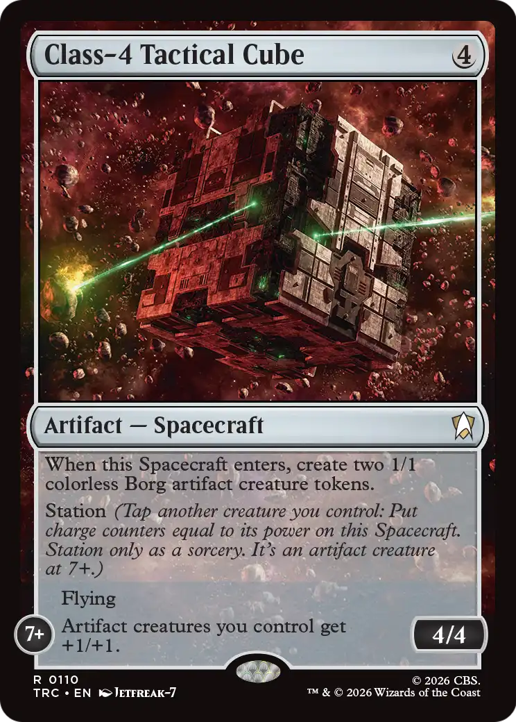 Class-4 Tactical Cube (Surge Foil) [Star Trek Commander] | Cards and Coasters CA