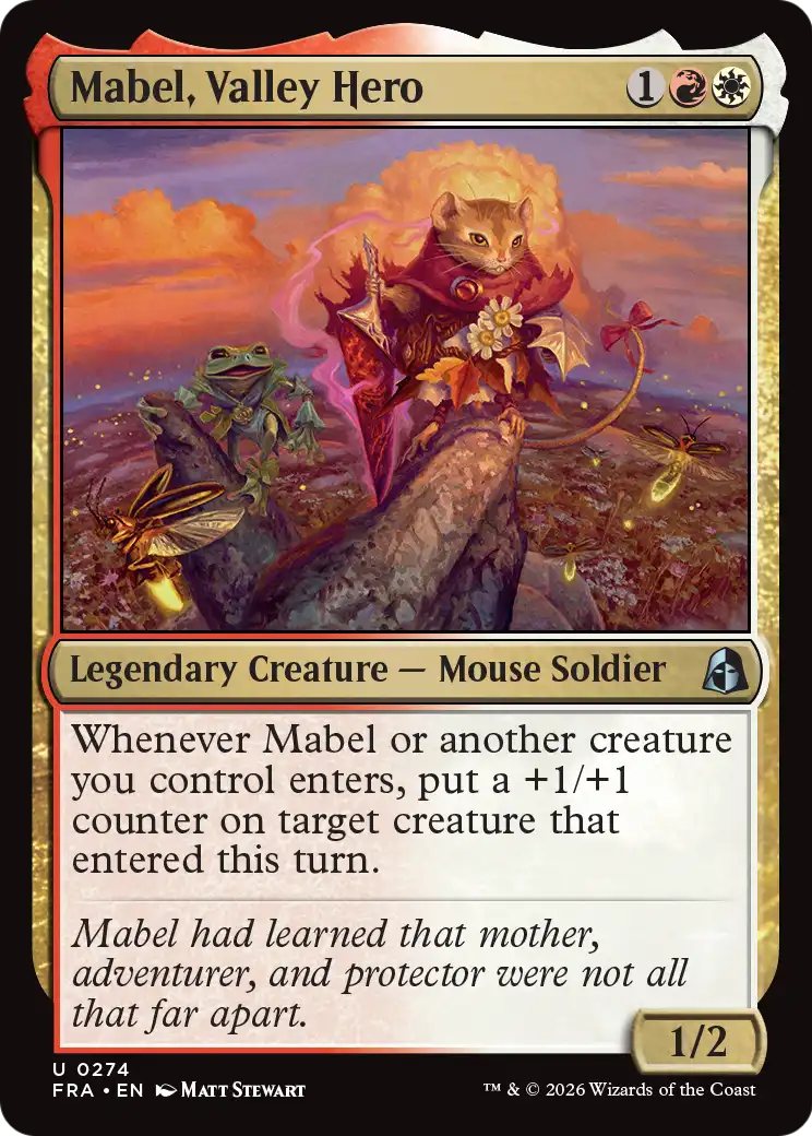 Mabel, Valley Hero [Reality Fracture] | Cards and Coasters CA