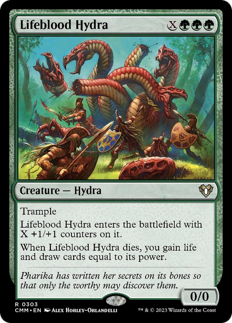 Lifeblood Hydra [Commander Masters] | Cards and Coasters CA