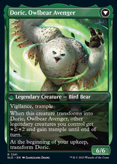 Doric, Nature's Warden // Doric, Owlbear Avenger [Secret Lair Drop Series] | Cards and Coasters CA