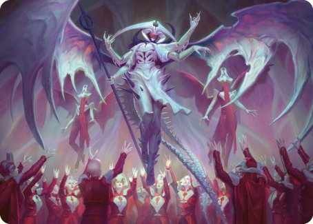 Atraxa, Grand Unifier Art Card [Phyrexia: All Will Be One Art Series] | Cards and Coasters CA