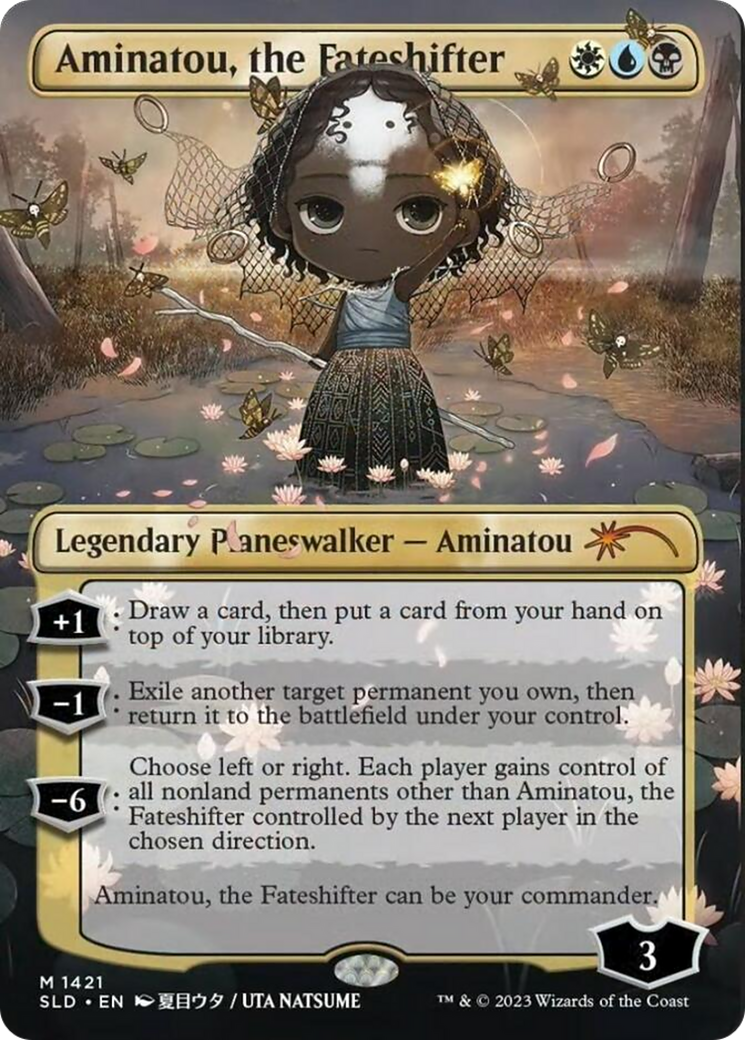 Aminatou, the Fateshifter (Rainbow Foil) [Secret Lair Drop Series] | Cards and Coasters CA