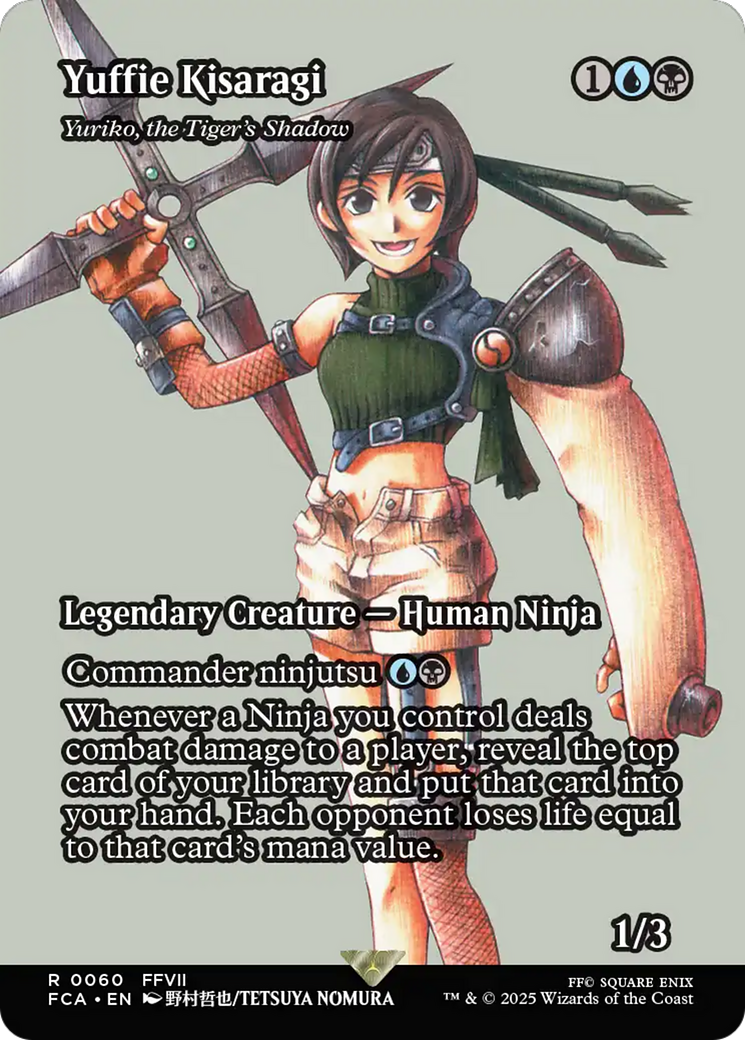 Yuffie Kisaragi - Yuriko, the Tiger's Shadow (Showcase) [FINAL FANTASY : Through the Ages] | Cards and Coasters CA