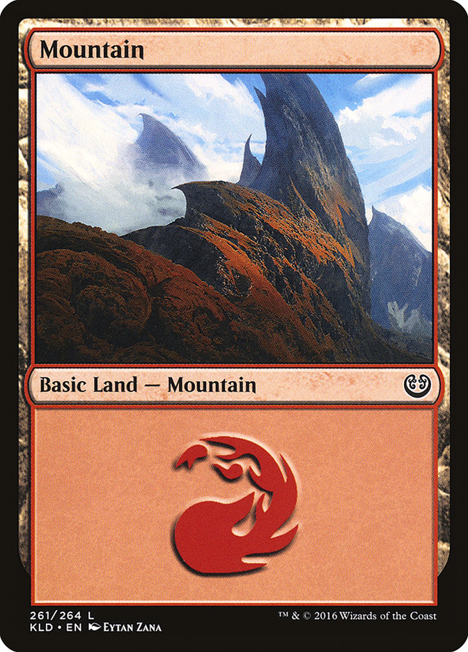 Mountain (261) [Kaladesh] | Cards and Coasters CA