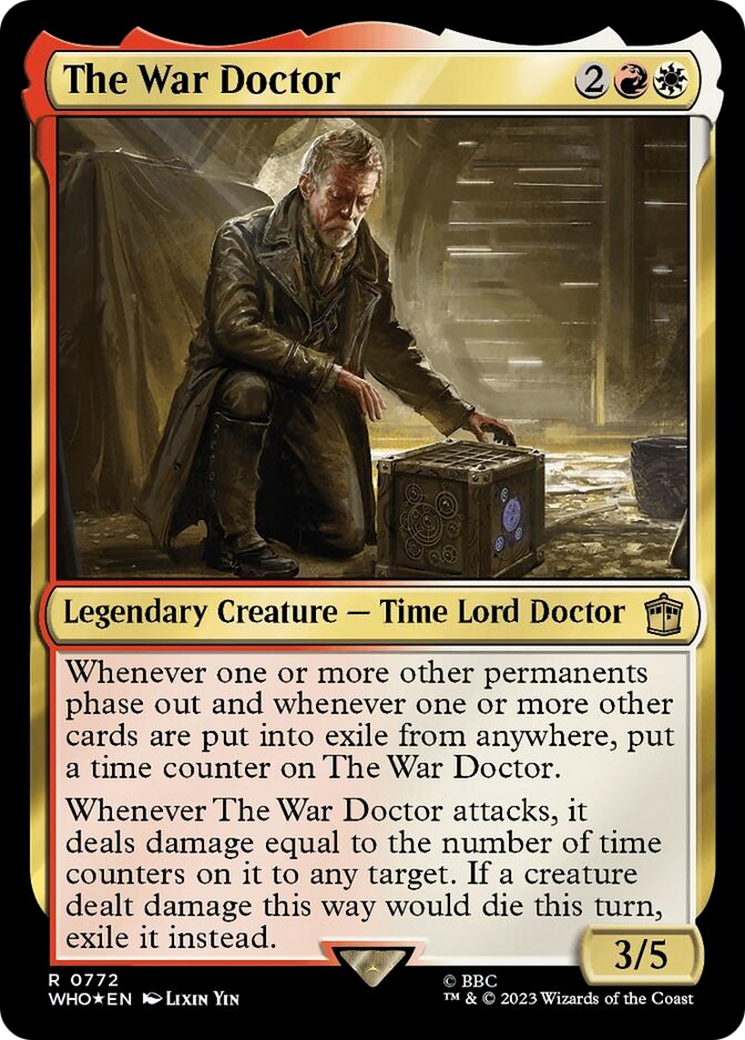 The War Doctor (Surge Foil) [Doctor Who] | Cards and Coasters CA