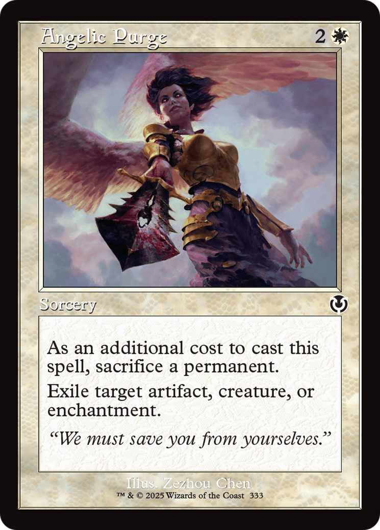 Angelic Purge (Retro Frame) [Innistrad Remastered] | Cards and Coasters CA