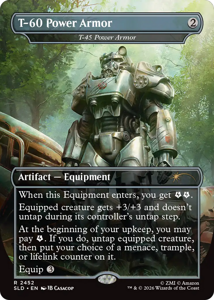 T-60 Power Armor - T-45 Power Armor [Secret Lair Drop Series] | Cards and Coasters CA