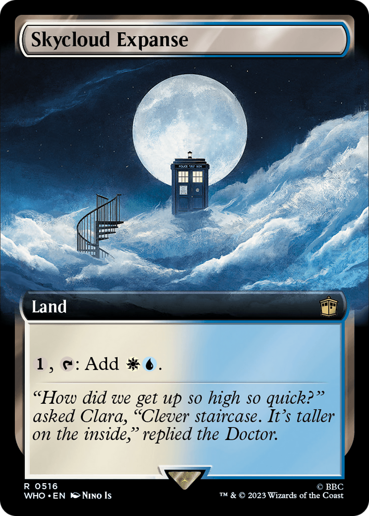 Skycloud Expanse (Extended Art) [Doctor Who] | Cards and Coasters CA