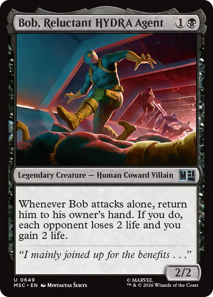 Bob, Reluctant HYDRA Agent [Marvel Super Heroes Commander] | Cards and Coasters CA