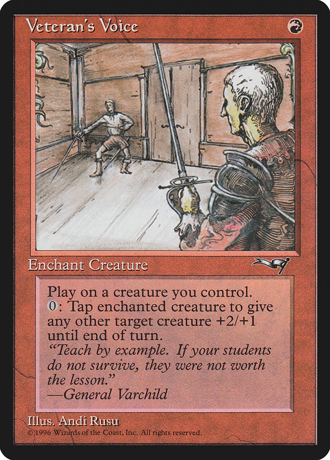 Veteran's Voice (Double Doors) [Alliances] | Cards and Coasters CA