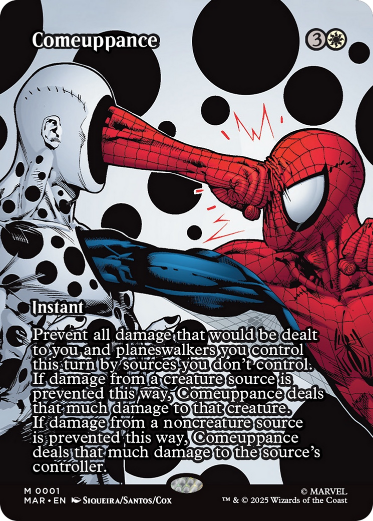 Comeuppance (Borderless) [Marvel's Spider-Man: Eternal-Legal] | Cards and Coasters CA
