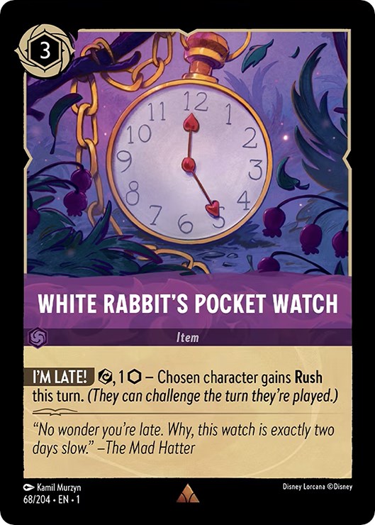 White Rabbit's Pocket Watch (68/204) [The First Chapter] | Cards and Coasters CA