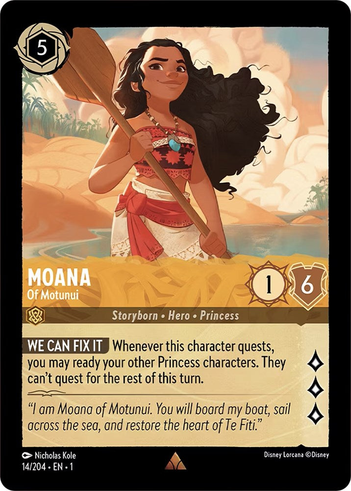 Moana - Of Motunui (14/204) [The First Chapter] | Cards and Coasters CA