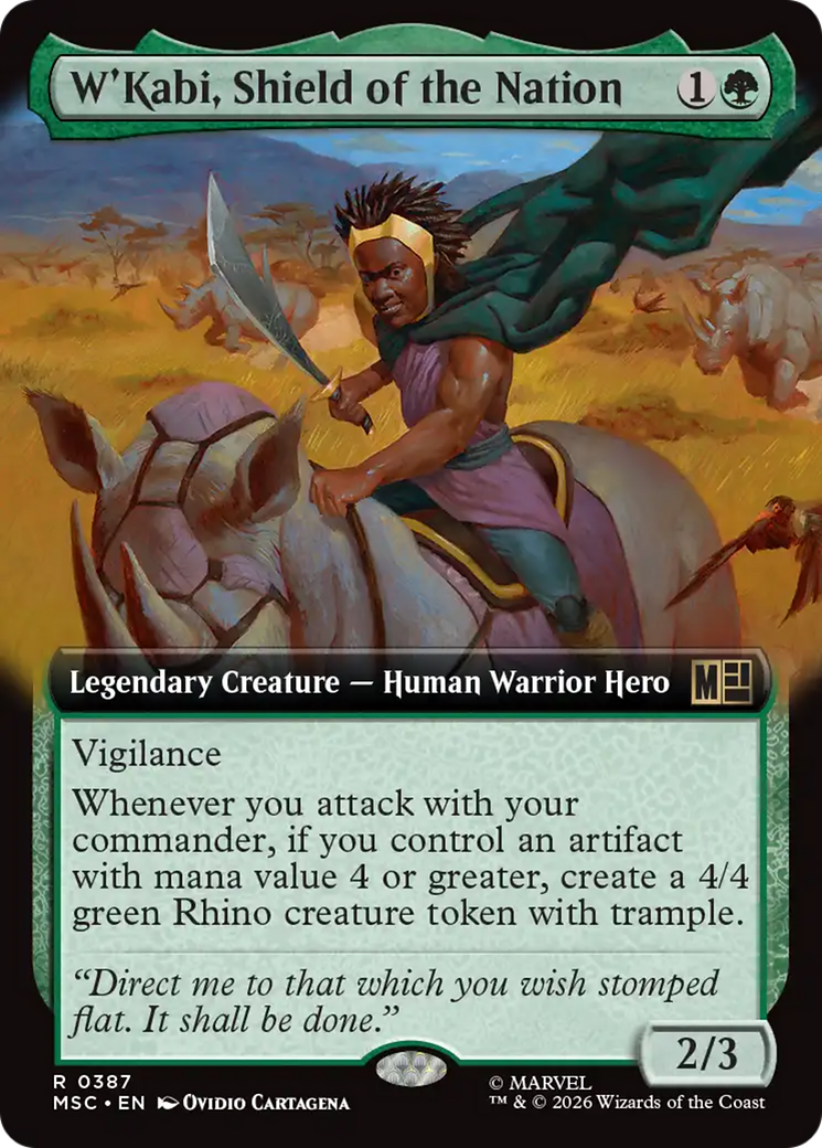 W'Kabi, Shield of the Nation (Extended Art) [Marvel Super Heroes Commander] | Cards and Coasters CA