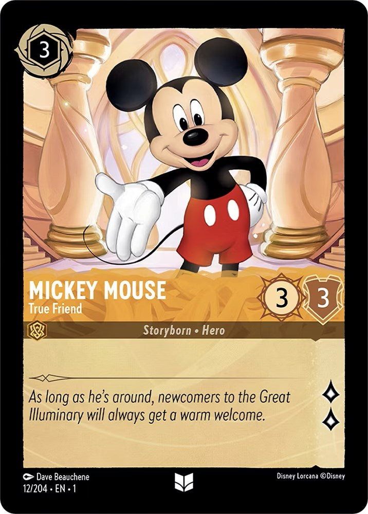 Mickey Mouse - True Friend (12/204) [The First Chapter] | Cards and Coasters CA