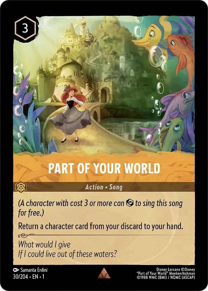 Part of Your World (30/204) [The First Chapter] | Cards and Coasters CA