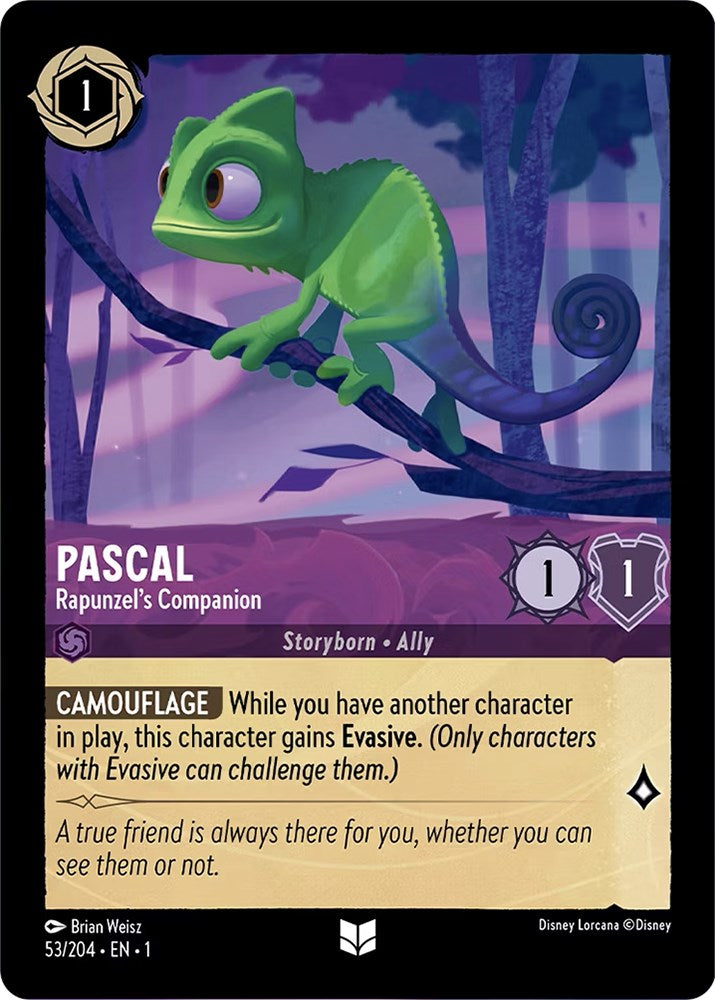 Pascal - Rapunzel's Companion (53/204) [The First Chapter] | Cards and Coasters CA