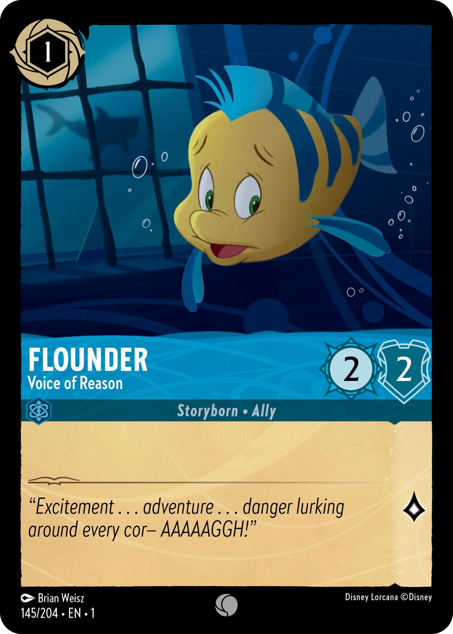 Flounder - Voice of Reason (145/204) [The First Chapter] | Cards and Coasters CA